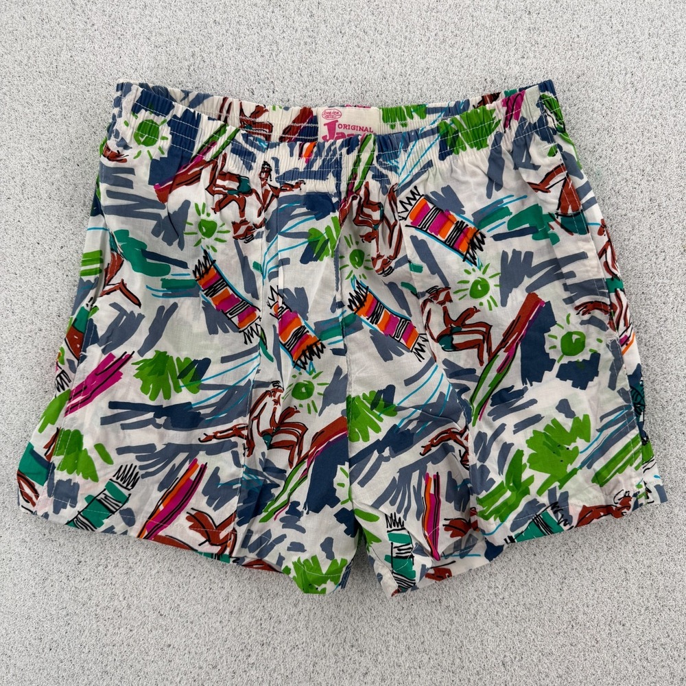 VTG Jams‎ World Shorts Mens Medium Tropical Volleyball Surf Hawaii Cotton USA